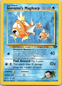 Giovanni's Magikarp (73/132) Common - 2000 Pokemon TCG: Gym Challenge - Image 1