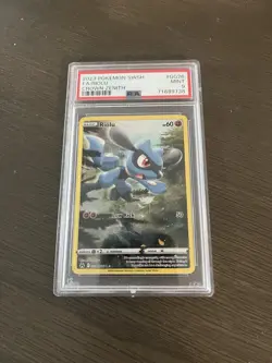 Pokemon TCG Crown Zenith Riolu Holo Ultra Rare PSA 9 GG26/GG70 2023 - Image 1