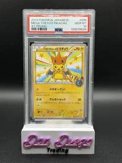 2014 Pokemon Japanese #098 Mega Tokyo’s Pikachu XY Promo PSA 10 - Image 1