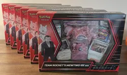 Pokemon TCG Team Rocket's Mewtwo EX Collection Box Lot - 6 Boxes - Image 2