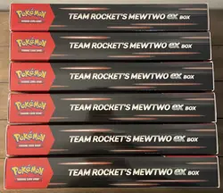 Pokemon TCG Team Rocket's Mewtwo EX Collection Box Lot - 6 Boxes - Image 3