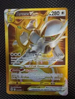 Pokemon Arceus VSTAR Gold Secret SWSH09: Brilliant Stars 184/172 NM - Image 2