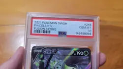 Pokemon Celebi v 245/264 Alt Art Ultra Rare Fusion Strike 2021 PSA 10 English - Image 3