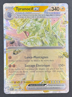 CARTE POKEMON TYRANOCIF EX 066/197 🇫🇷 FR 🇫🇷 FLAMMES OBSIDIENNES EV3 - Image 1