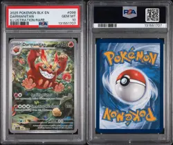 PSA 10 LOW POP Pokemon TCG Darmanitan #098/086 Illustration Rare Black Bolt - Image 3
