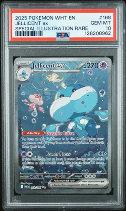 2025 POKEMON WHT EN-WHITE FLARE SPECIAL ILLUSTRATION RARE JELLICENT EX PSA 10 - Image 1