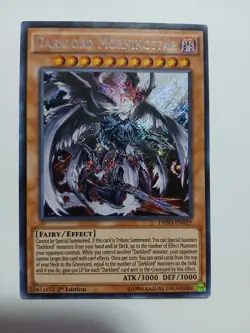 Yugioh Darklord Morningstar Secret Rare DESO-EN029 1st Ed Lightly Played - Image 1