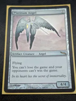 Magic: The Gathering Platinum Angel Card - Image 1