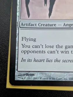 Magic: The Gathering Platinum Angel Card - Image 4