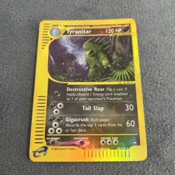 Pokemon 2003 Tyranitar 40/147 Aquapolis Reverse Holo Card NM - Image 1
