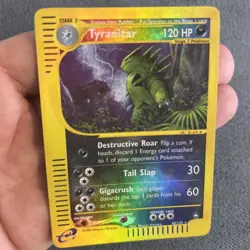 Pokemon 2003 Tyranitar 40/147 Aquapolis Reverse Holo Card NM - Image 3