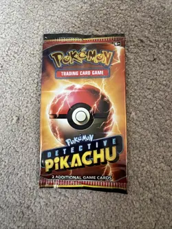 Pokemon Detective Pikachu Booster Pack 2 Cards English Trading Card Game - Image 1