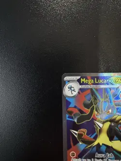 Pokemon TCG Mega Lucario EX 160/132 Ultra Rare Holo Card Mega Evolution (NM-) - Image 4