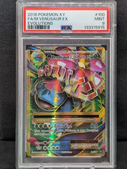 Pokemon Card XY Evolutions M Venusaur Ex 100/108 PSA 9 Full Art - Image 1