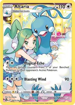 Altaria TG11/TG30 Pokemon Silver Tempest Trainer Gallery Ultra Rare Holo Card NM - Image 1
