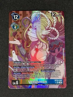 Venusmon Bt24-040 Alternate Art Foil Digimon Card Game - Image 1