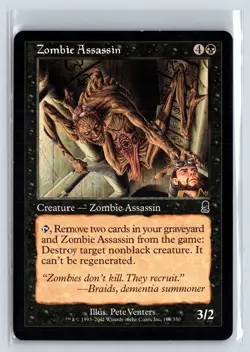 (2x) ZOMBIE ASSASSIN - Odyssey – MTG Magic the Gathering Card - Common - Image 1