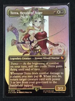 Terra, Herald of Hope (Borderless) -Foil Near Mint + MTG Commander - Image 1