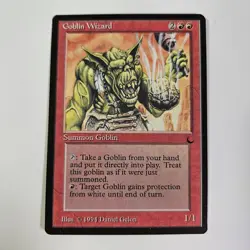 Goblin Wizard The Dark MTG Magic The Gathering Rare Reserved List DRK - Image 1