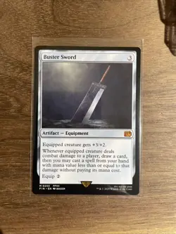 Buster Sword M 0255 FIN Regular MTG Magic the Gathering: Final Fantasy NM - Image 1