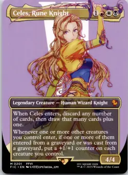 Celes, Rune Knight (Borderless) 201 Commander: FINAL FANTASY NM MTG - Image 1