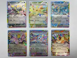 Pokemon: (Lot) Umbreon, Sylveon, Espeon, Flareon, Leafeon, & Vaporeon ex - Image 1