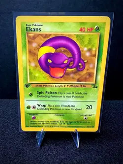 Ekans 46/62 Fossil WOTC 1st Edition Pokemon TCG Card LP - Image 1