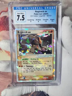 2004 Pokemon Hidden Legends Regirock ex Holo #98 READ SCUFFED CGC 7.5 like PSA - Image 1