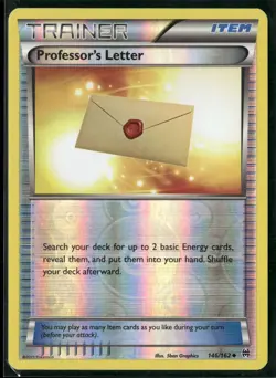 Pokemon - Professor's Letter 146/162 Reverse Holo XY BREAKthrough NM - Image 1