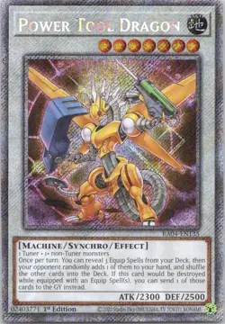1996 QUARTER CENTURY SECRET RARE POWER TOOL DRAGON HOLO #RA04-EN135 - Image 1