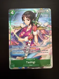 One Piece Tashigi Extra Booster Heroines Rare Holo EB03-018 Alt Art - Image 1