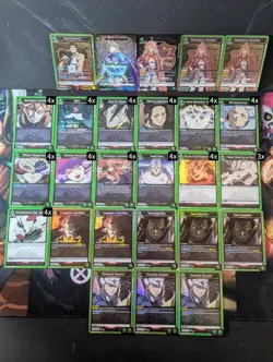 Union Arena - Black Clover- Green Captains Deck Core (64 Cards) NM (2*Alt Arts) - Image 1