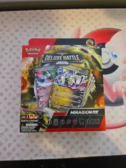 Pokemon Trading Cards - Deluxe Battle Deck - MIRAIDON EX (60-Card Deck, Box) NEW - Image 1