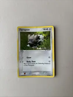 Pokemon TCG Zigzagoon Emerald Card 74/106 2005 Reverse Holo Stamped - Image 1