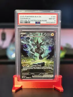 2025 PSA 8 NM MT Pokemon 166/086 Zekrom ex Black Bolt SIR SAR Card - Image 1