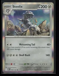 Steelix 093/132 Pokemon Mega Evolution Rare Near Mint Holo Card NM - Image 1