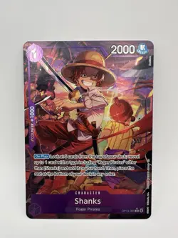 Shanks OP13-065 Alt Art Foil One Piece Card Game English NM+ - Image 1