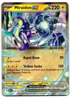 Miraidon ex 079/197 - Obsidian Flames Double Rare Pokemon TCG - LP Card - Image 1