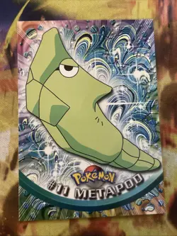 Metapod #11 Topps TV Animation Edition Pokemon Card Blue Logo Label - Image 1