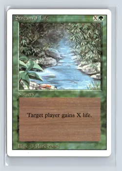 (2x) STREAM OF LIFE – MTG Magic the Gathering Card – Revised – Common - Image 1