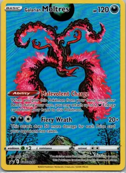 Pokemon TCG Galarian Moltres SWSH284 SWSH Black Star Promos Holo NM - Image 1