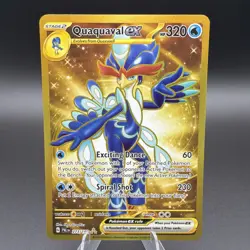 Quaquaval ex 273/193 Gold Secret Rare Pokemon 2024 Paldea Evolved - Image 1