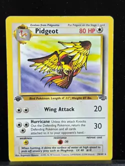 Pokemon TCG Pidgeot Jungle First Edition Non-Holo 24/64 - Image 1