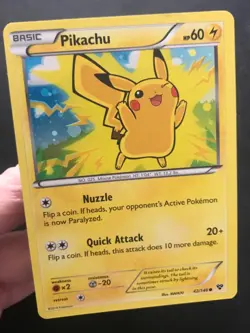 Pikachu 42/146 XY Base Set Pokemon Card Shiny Cosmos HOLO Shiny Excellent - Image 3