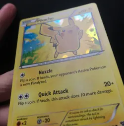 Pikachu 42/146 XY Base Set Pokemon Card Shiny Cosmos HOLO Shiny Excellent - Image 4