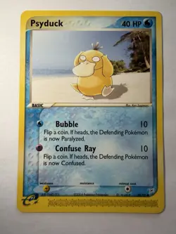 Pokemon TCG Psyduck EX Sandstorm Regular Common 44/95 2004 40 HP Ken Sugimori - Image 1