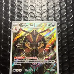 Kingambit 220/198 Pokemon Scarlet & Violet Illustration Rare Full Art Holo NM - Image 2