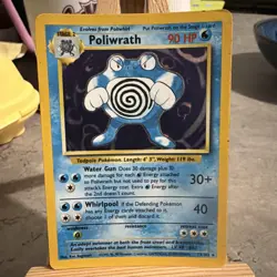 Pokemon TCG Poliwrath Base Set 13/102 Holo Unlimited Holo Rare WOTC Vintage - PL - Image 1
