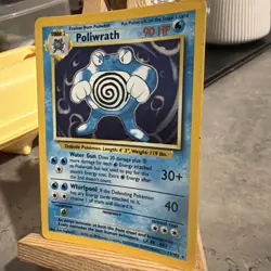 Pokemon TCG Poliwrath Base Set 13/102 Holo Unlimited Holo Rare WOTC Vintage - PL - Image 3