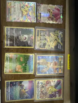 Pokemon TCG Lot HOLO FULL ART Lot x8 NM + 1 Mystery Sealed Booster Pack - Image 1